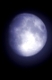 The full moon in the night black sky